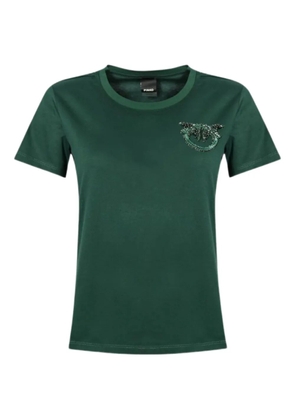 PINKO Love Birds logo T-shirt - Green