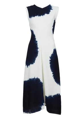 Proenza Schouler Ella Dress In Printed Viscose Crepe - White