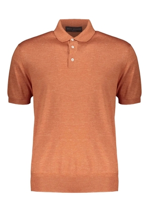 Brett Johnson fine-knit polo shirt - Orange