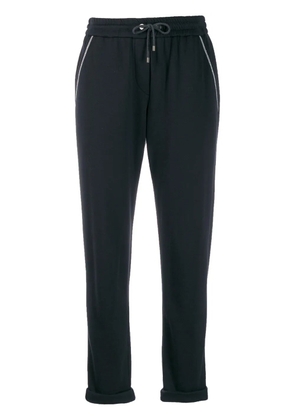 Brunello Cucinelli jersey tapered sweatpants - Blue