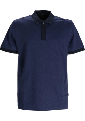 BOSS logo-tag polo shirt - Blue