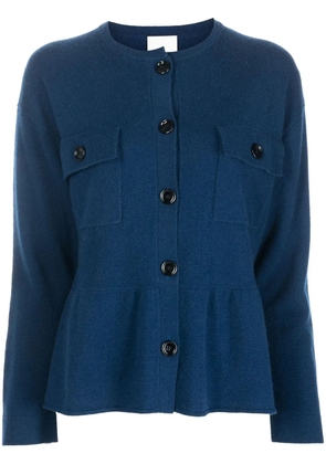 Allude fine-knit buttoned cardigan - Blue