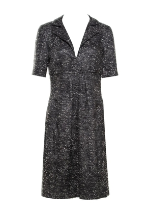 Oscar de la Renta Pre-Owned tweed midi dress - Grey