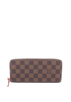 Louis Vuitton Pre-Owned 2000-2020 Damier Ebene Clemence Zippy Wallet long wallets - Brown