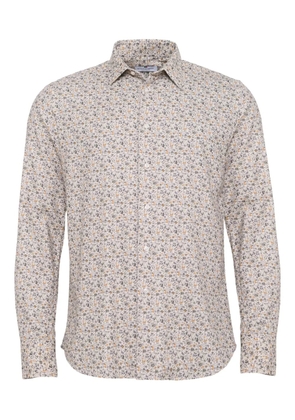 LOJA DAS MEIAS floral-pattern shirt - Neutrals