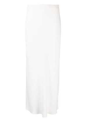 Brunello Cucinelli side-slit skirt - White