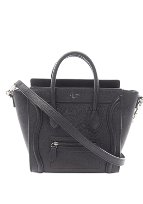 Celine Pre-Owned 2010-2025 Nano Leather Luggage Tote satchel - Black