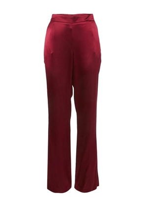 Oscar de la Renta Pre-Owned satin trousers - Red