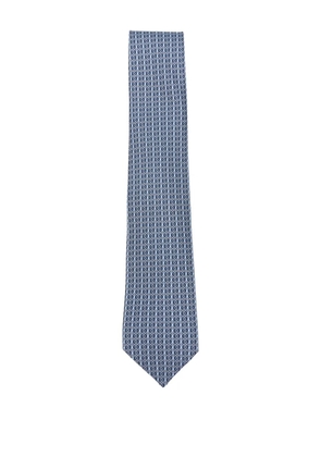 Ferragamo patterned silk tie - Blue