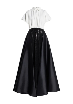 Greta Constantine Champneys sequin-panel maxi dress - Black