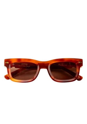 KYme Jedi rectangle-frame sunglasses - Brown