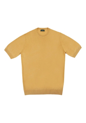 Zanone crew-neck short-sleeve T-shirt - Yellow
