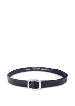 ALBERTO LUTI rectangular-buckle leather belt - Black