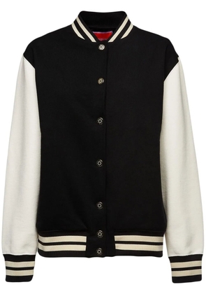 La DoubleJ embroidered bomber jacket - Black