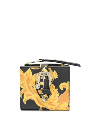 Versace Jeans Couture baroque-pattern print leather wallet - Gold