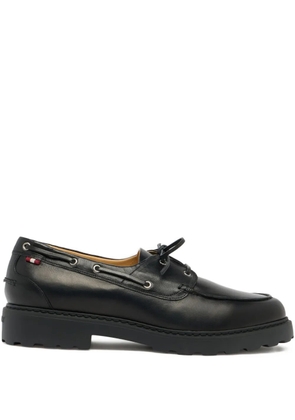 Bally Gusto leather boat shoes - Black