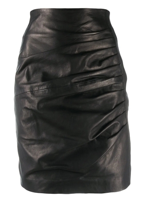 P.A.R.O.S.H. drape detail skirt - Black