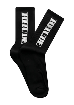 RHUDE Dinero logo-embroidered socks - Black