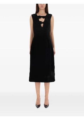 Baum Und Pferdgarten bow detail midi dress - Black