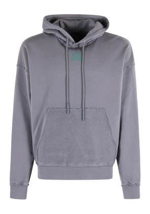 44 LABEL GROUP hooded logo sweatshirt - Grey