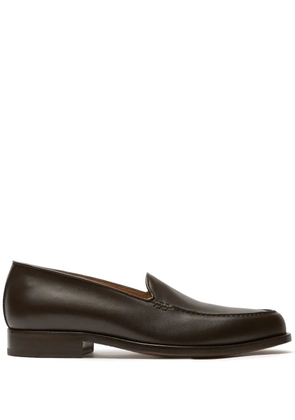 Scarosso leather loafers - Brown
