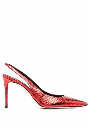 Scarosso x Brian Atwood Sutton slingback pumps - Red