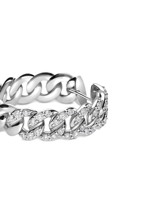 LEO PIZZO 18K white gold Groumette diamond earrings - Silver