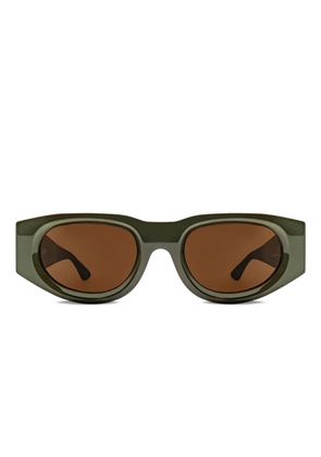 Thierry Lasry Dopamy geometric sunglasses - Green