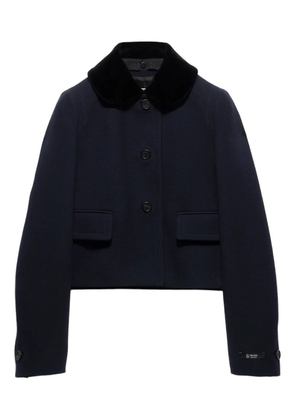 Prada velvet-collar jacket - Blue