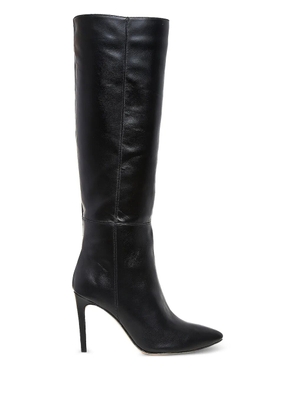 GINISSIMA 95mm Milla leather knee-high boots - Black