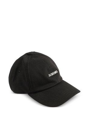 Jacquemus logo-embroidered cotton cap - Black