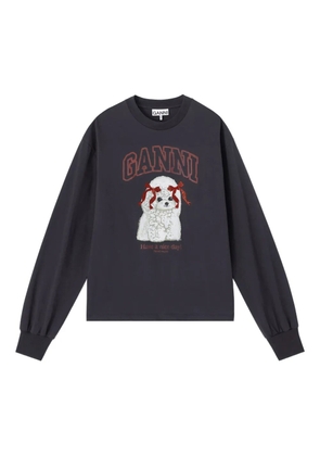 GANNI long-sleeve sweatshirt - Grey