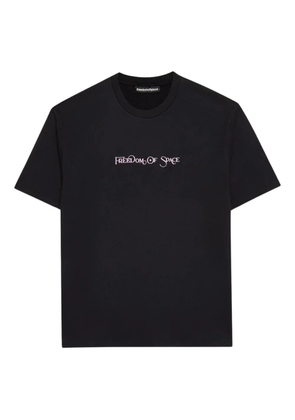 FREEDOM OF SPACE cotton T-shirt - Black