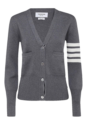 Thom Browne stripe-detail cardigan - Grey