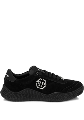 Philipp Plein suede hexagon runner trainers - Black
