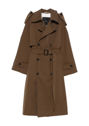 FEDERICO CINA belted double-breasted trench coat - Brown