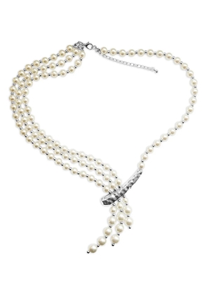 HZMER JEWELLERY pearl-embellished necklace - Silver