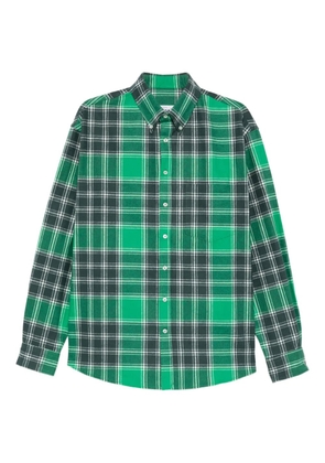 LC23 plaid-pattern pocket shirt - Green