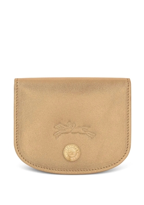 Longchamp Le Pliage Xtra snap-closure card holder - Gold