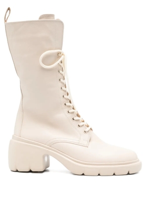 Hogl 65mm Louise lace-up lug-sole boots - Neutrals