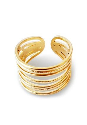 HZMER JEWELLERY hammered-effect ring - Gold