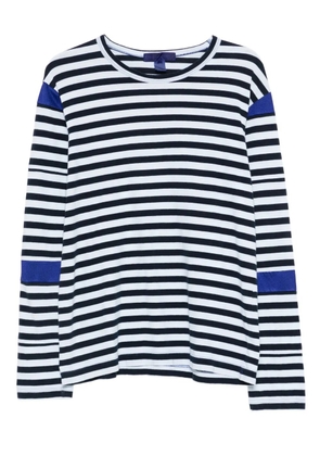 Comme Des Garçons Pre-Owned 2000s striped-pattern T-shirt - Blue