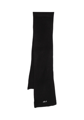 Karl Lagerfeld logo scarf - Black