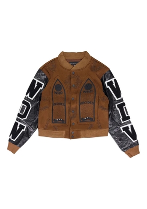 Who Decides War Namesake bomber jacket - Brown
