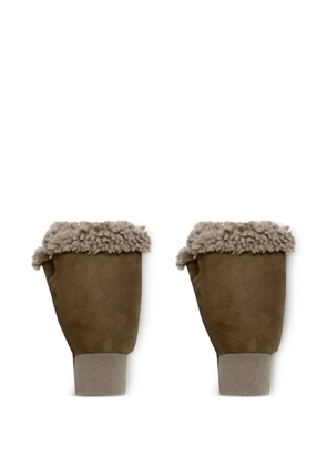 BIGARDINI Gisella shearling-trim gloves - Brown