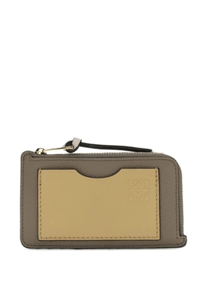 LOEWE grained leather wallet - Grey