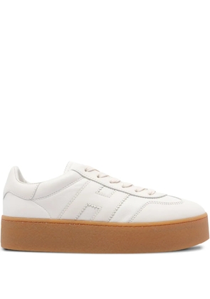 Hogan Cool leather platform low-top sneakers - White