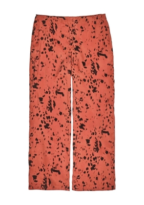 Bimba y Lola lynx-print straight-leg trousers - Brown