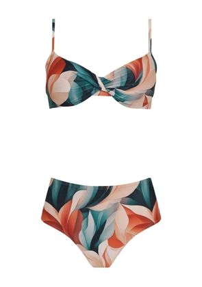 Lygia & Nanny Verônica twisted printed bikini - Green