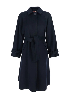 Merci belted-detail coat - Blue